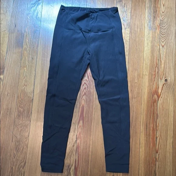 ZYIA Black Ribbed Premium Leggings - Picture 2 of 6